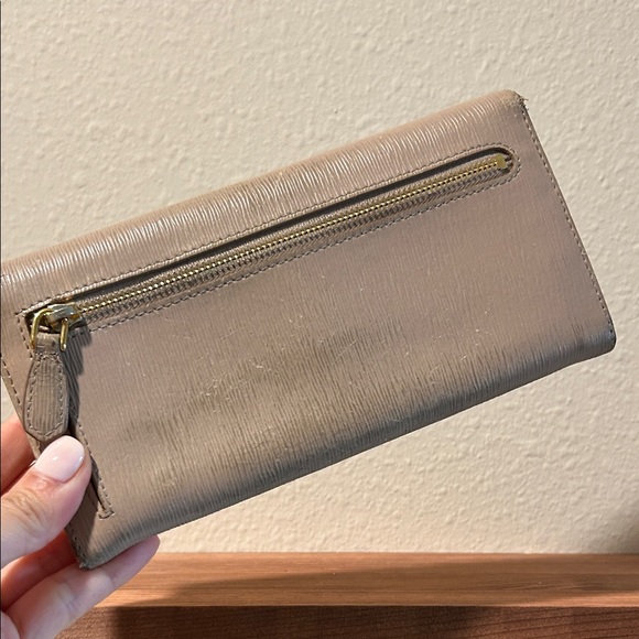 Prada Taupe Leather Wallet - Picture 3 of 8